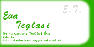 eva teglasi business card