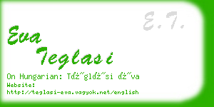 eva teglasi business card